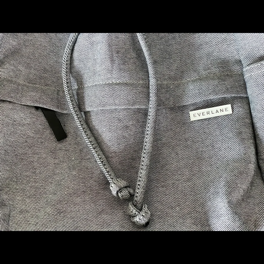 SOLD Everlane Modern Twill Single Snap Backpack Large - Reverse Denim - Picture 6 of 8